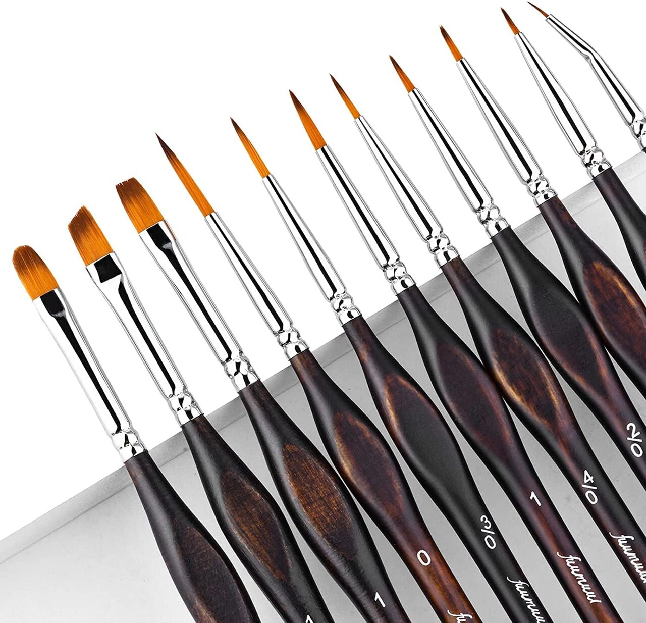 Miniature Paint Brushes, 11pcs Micro Detail Paint Brushes for Model, Citadel, Vallejo, DND, Paint by Numbers - Fine Paint Brush Set for Acrylic, Watercolor, Oil